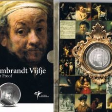Rembrandt vijfje 5 euro zilver 2006 PROOF